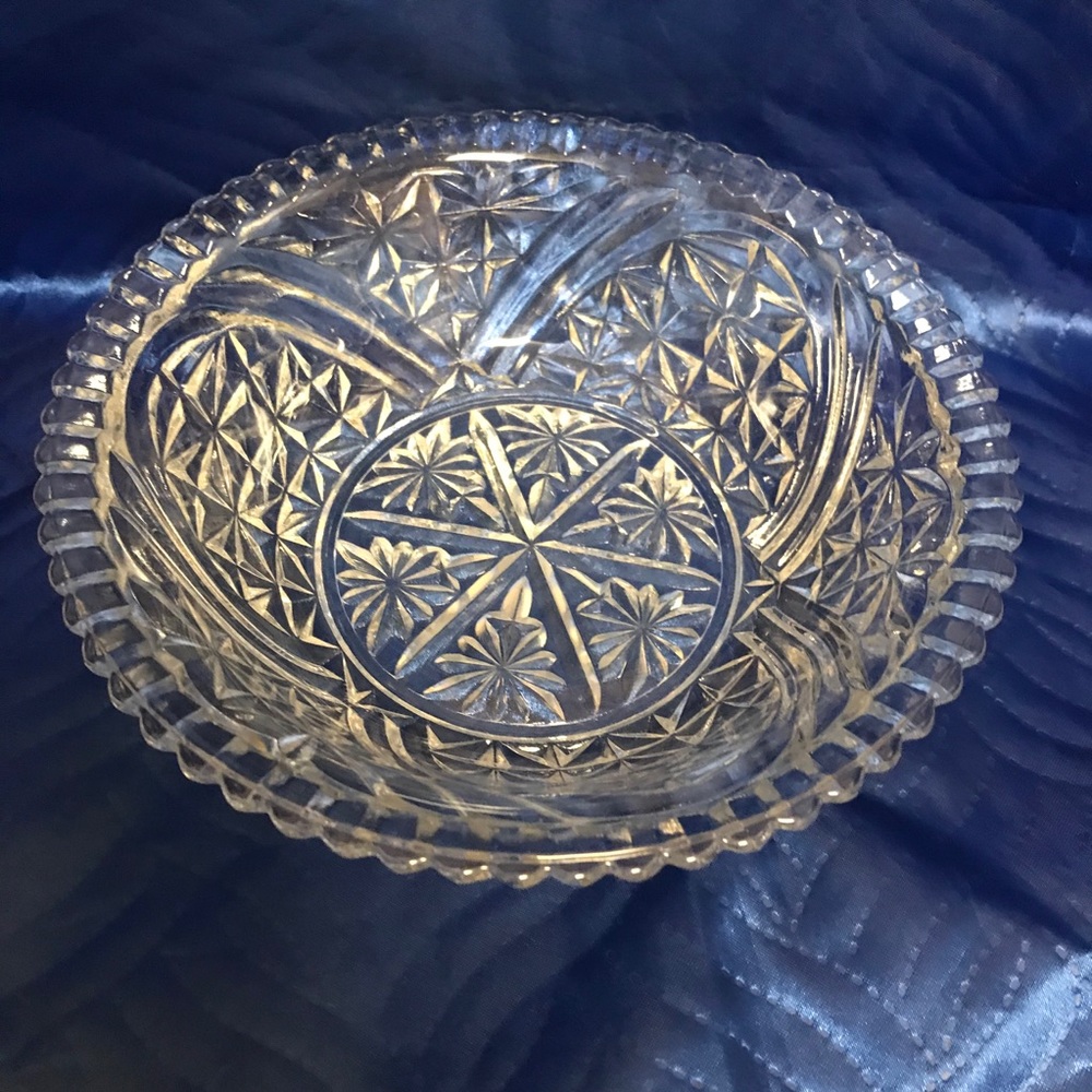 Cut Glass Candy Dish